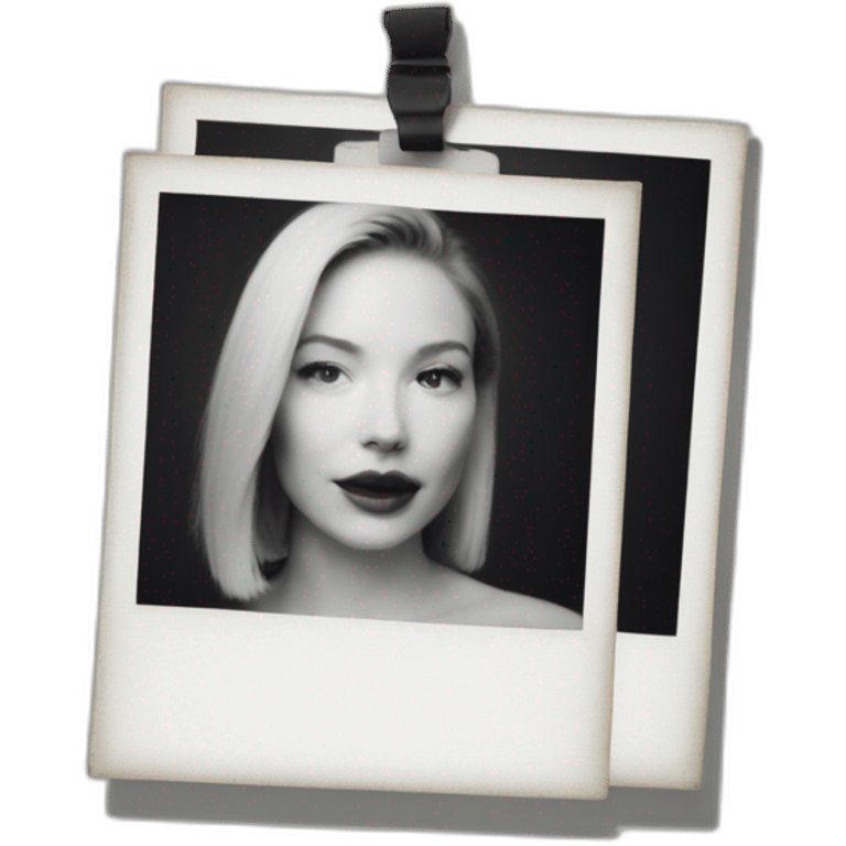 White Polaroid frame emoji