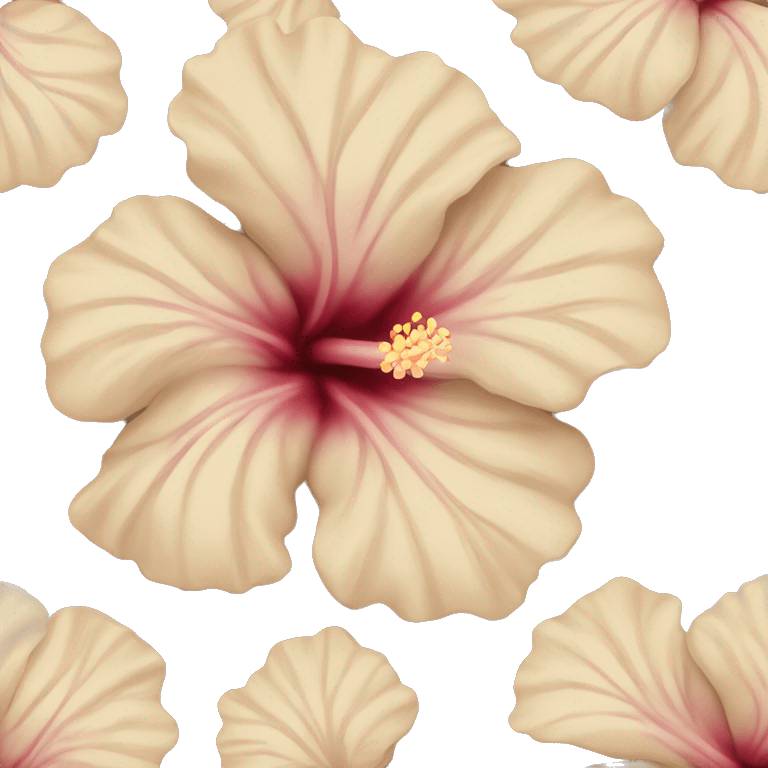 Beige Hibiscus emoji