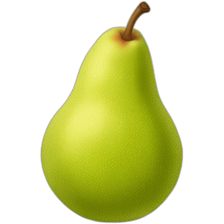 Poire croqué emoji