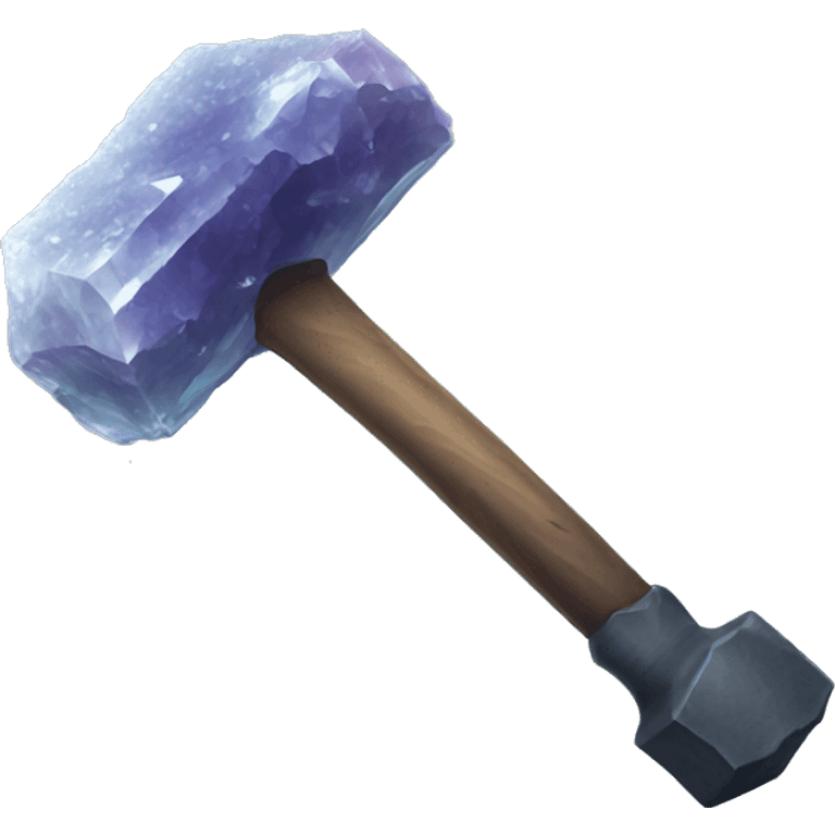 crystal geode sledgehammer emoji