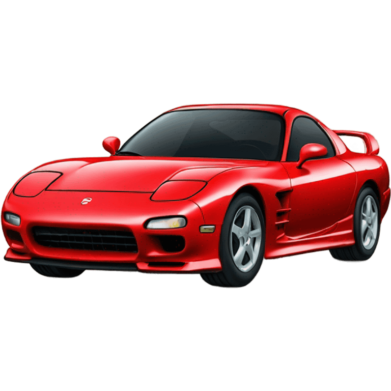 Red rx-7 sports car emoji