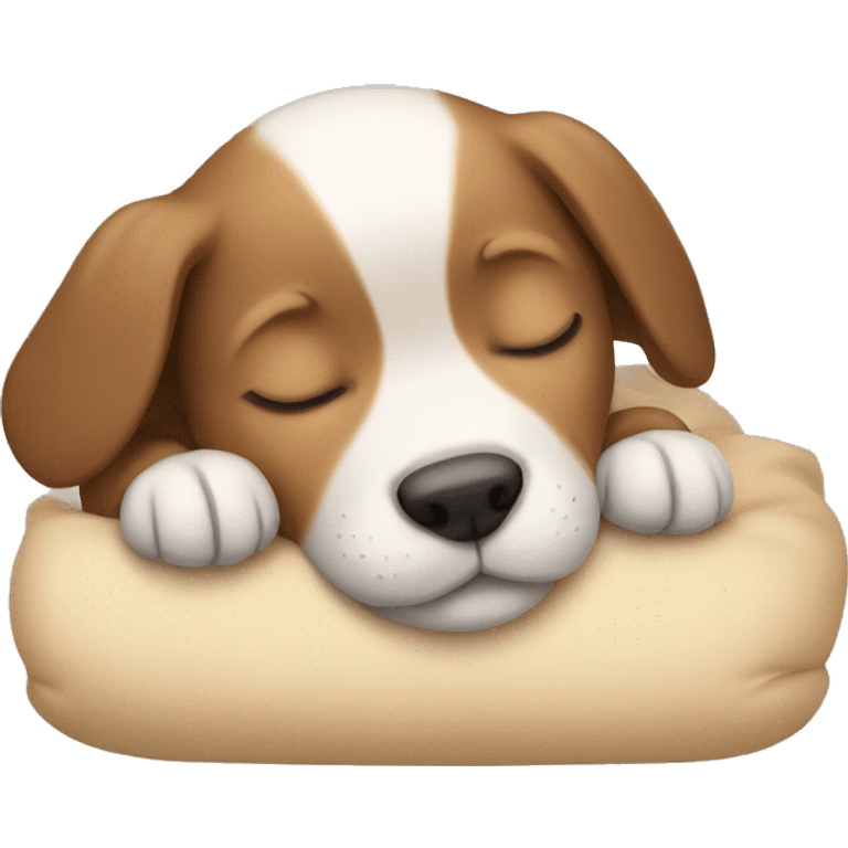 Puppy sleeping  emoji