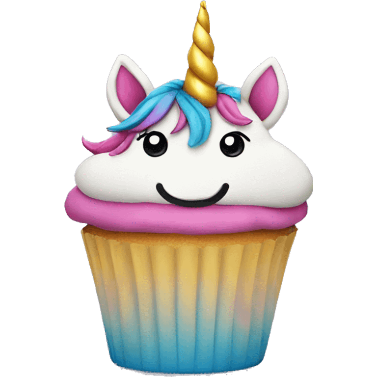 Unicorn cupcake  emoji