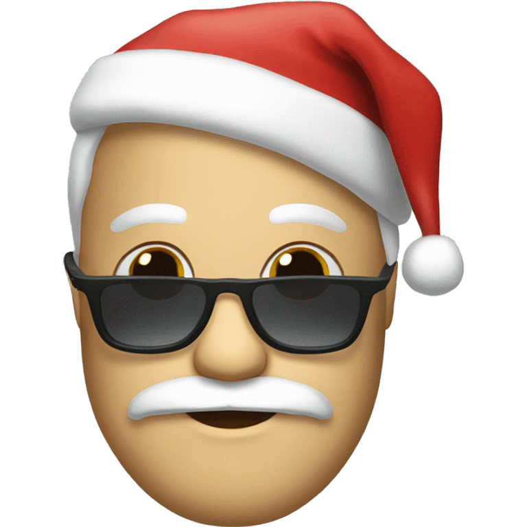 Santa whit sunglasses  emoji