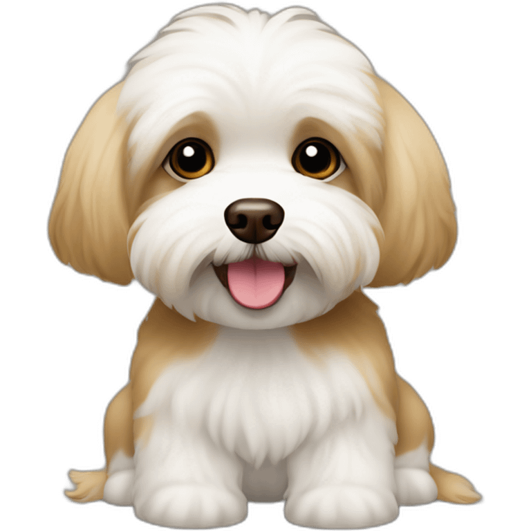 brown coloured dog bichon havanese go bananas emoji