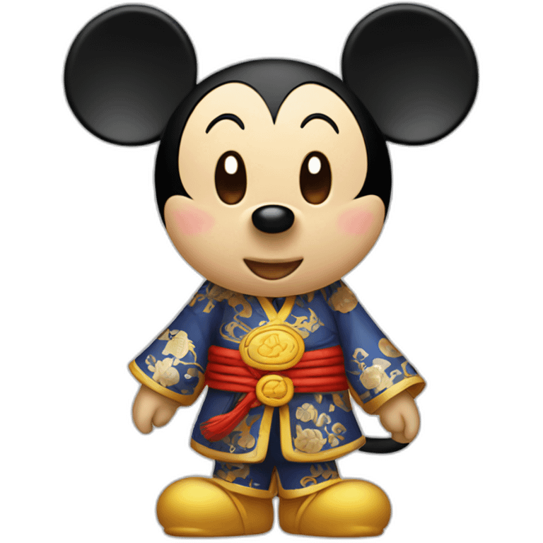 Chinese style Mickey emoji