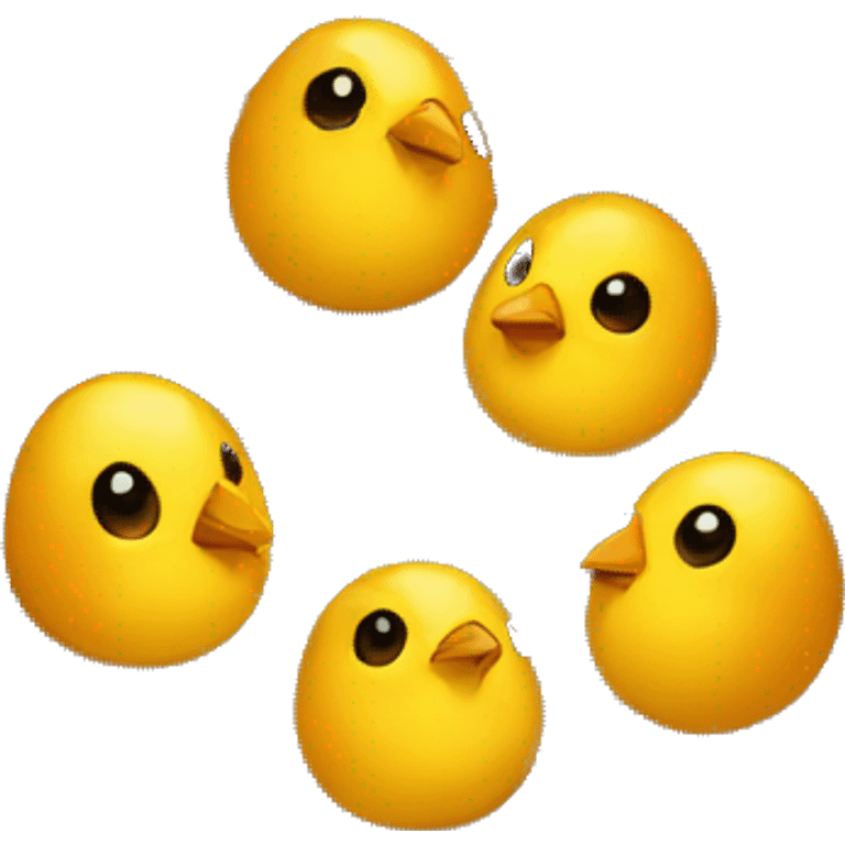 Golden birds nest emoji