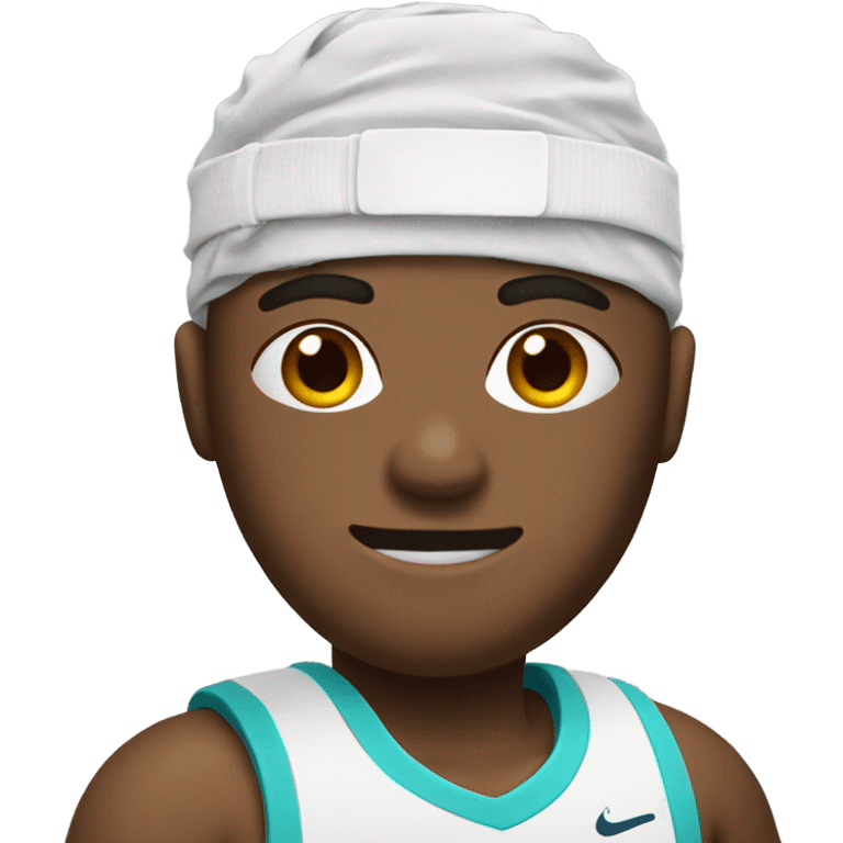 Tennis player in bandages emoji