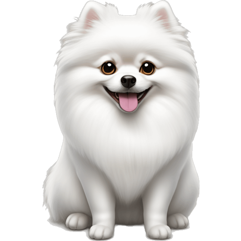 “White Pomeranian Spitz” emoji