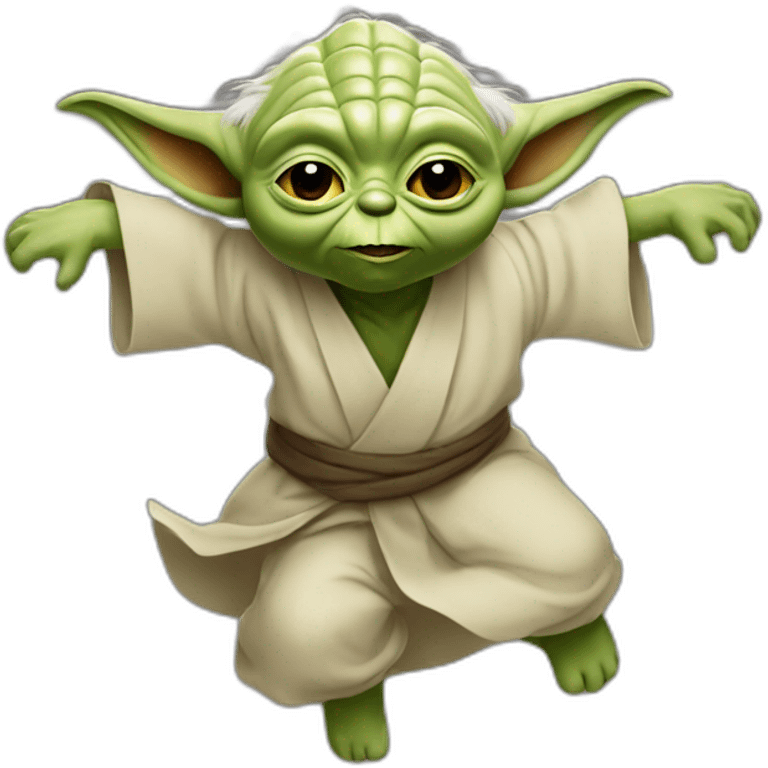 Yoda backflip emoji