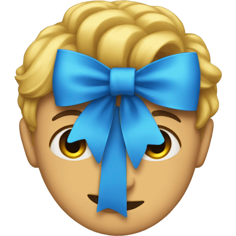 blue bow emoji