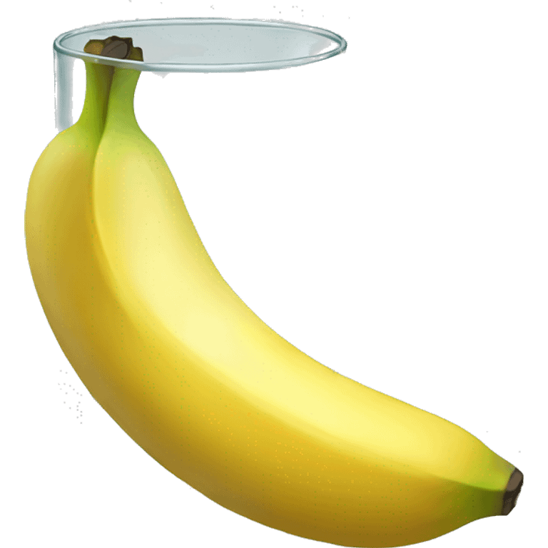 banana with glass emoji