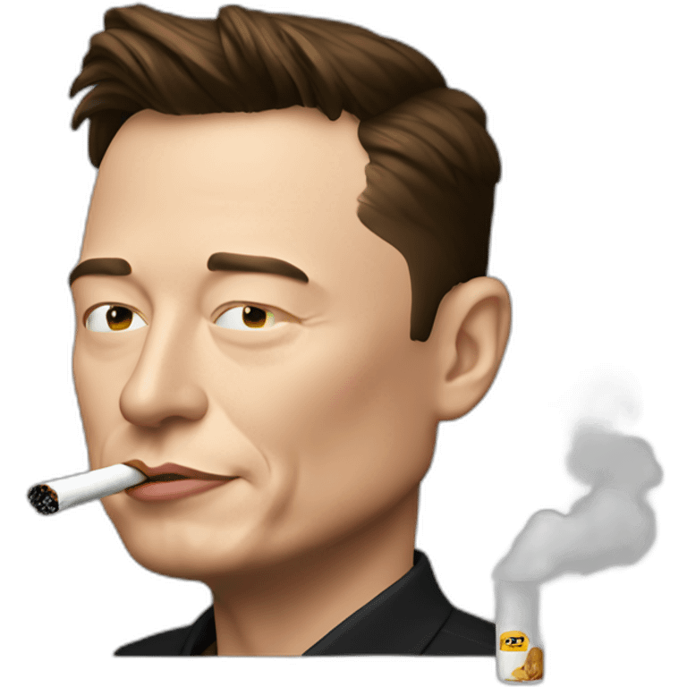 Elon musk smoking emoji