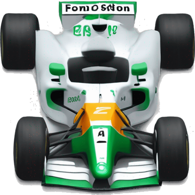 genera un coche de formula 1 de Fernando Alonso, tiene que ser verde y con el estudo de aston martin emoji