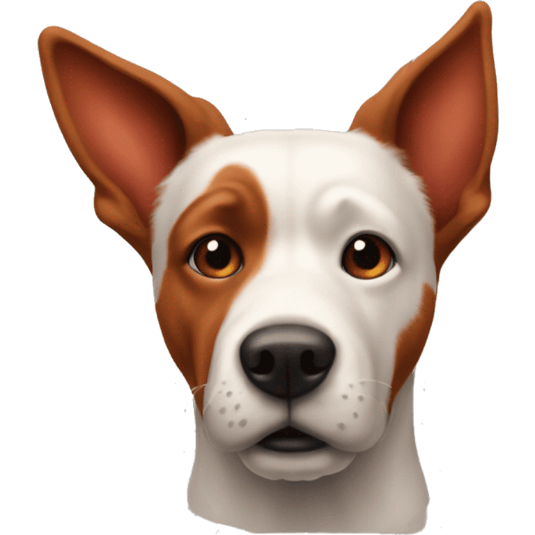 solid red dog with pointed ears emoji