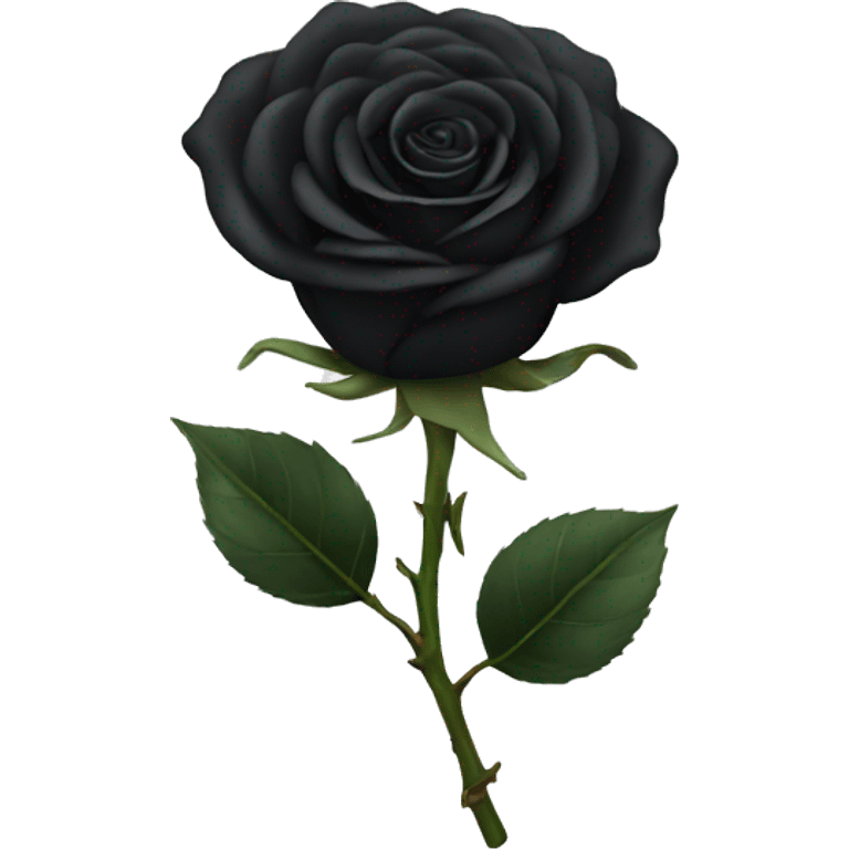 Black rose emoji