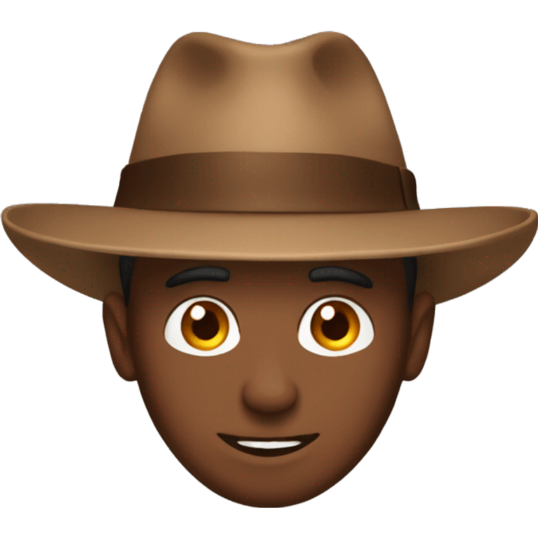 brown hat emoji