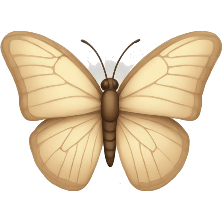 beige butterfly emoji