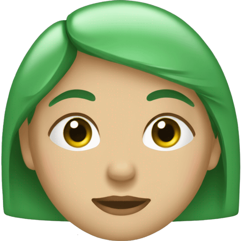 Mujer morocha de ojos verdes durmiendo emoji