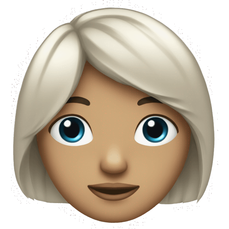 Cabelo olhos fofos emoji