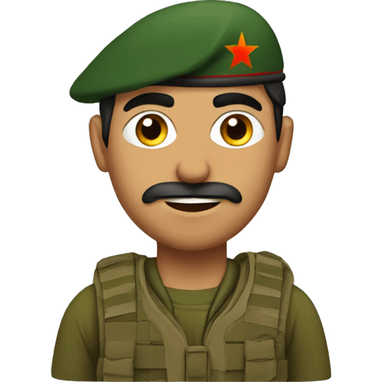 a kurdish soldier emoji