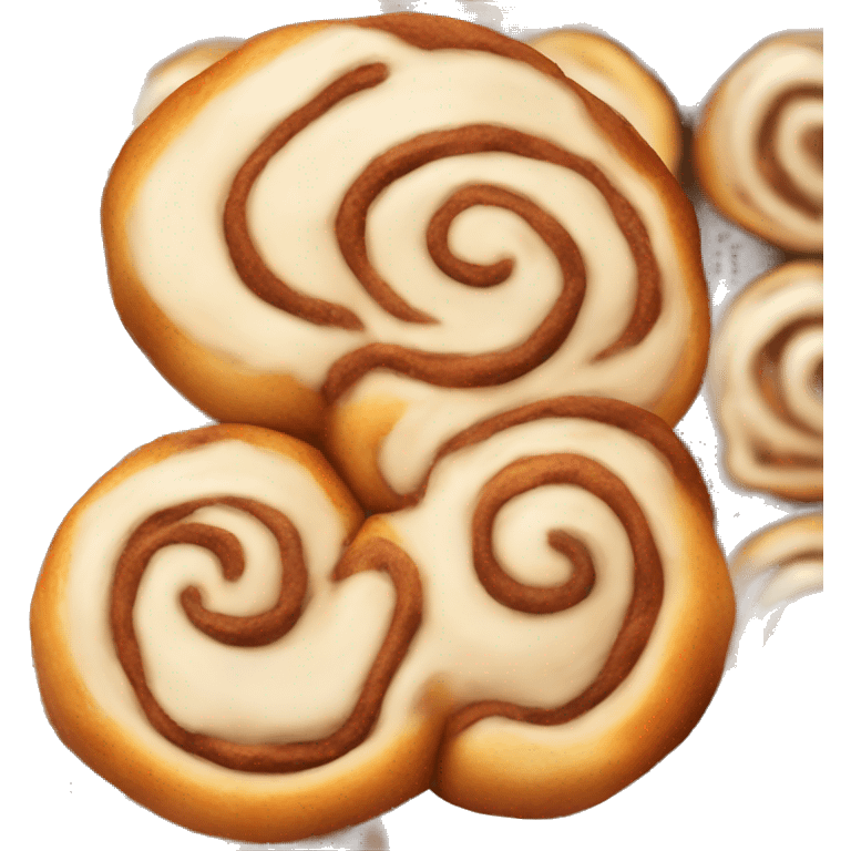 A really delicious cinnamon roll emoji