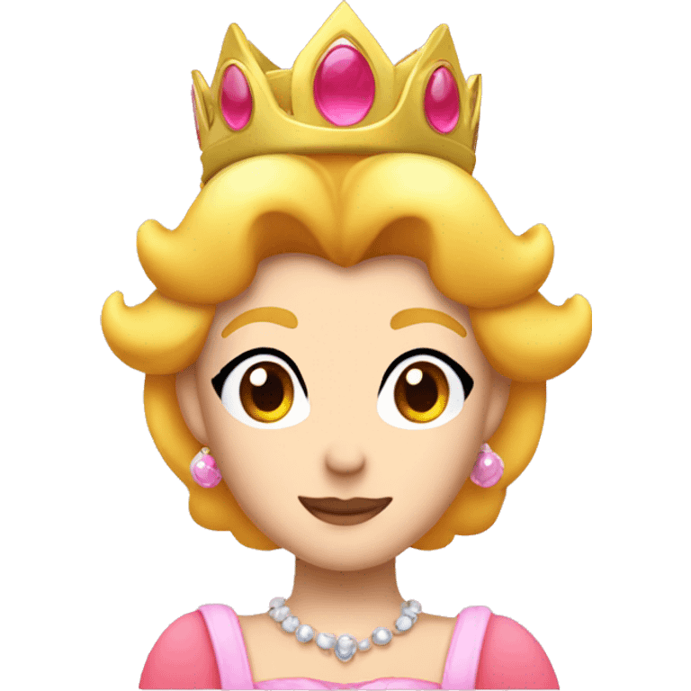 Princess Peach head emoji