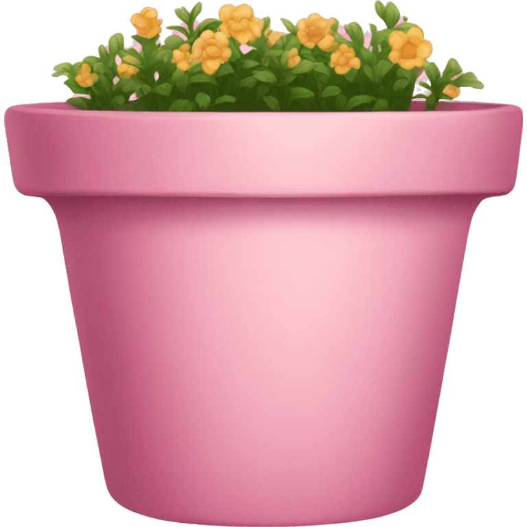 pink flower pot emoji