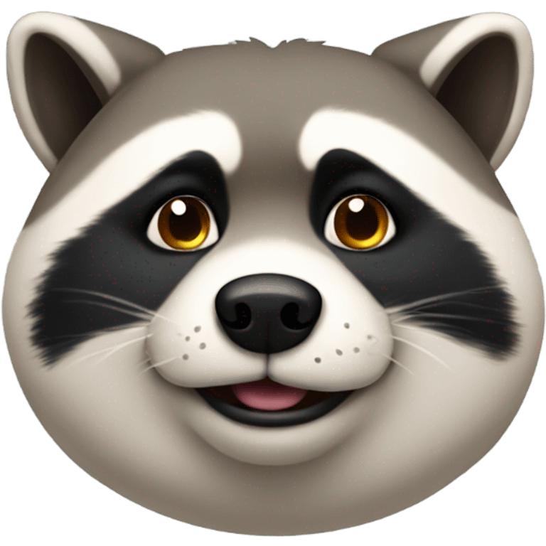 fat dog raccoon emoji