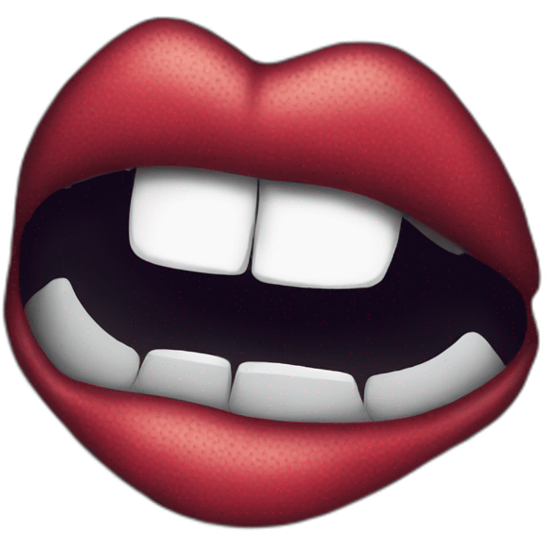 Kiss rock emoji