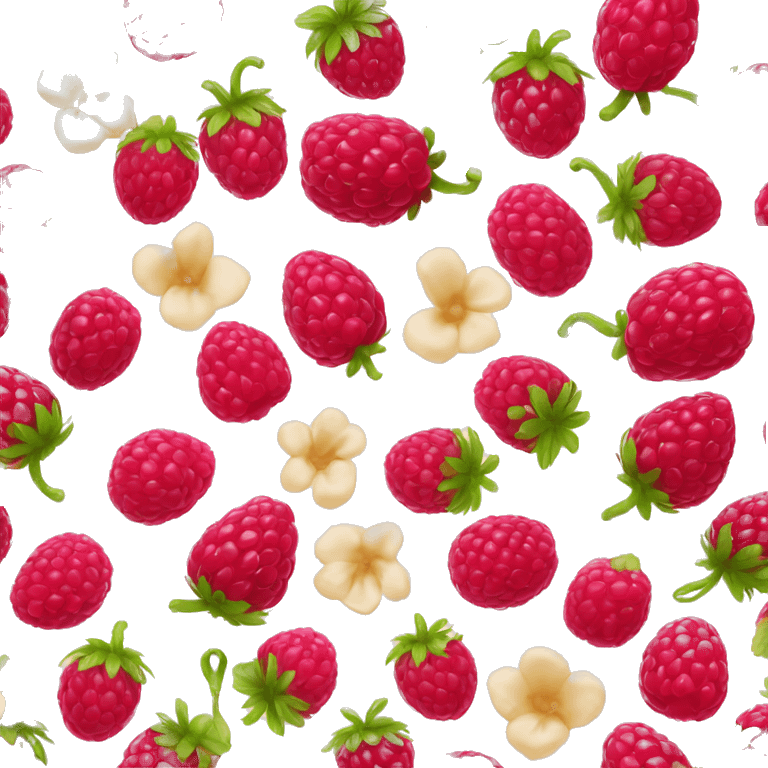 Raspberry and vanilla emoji