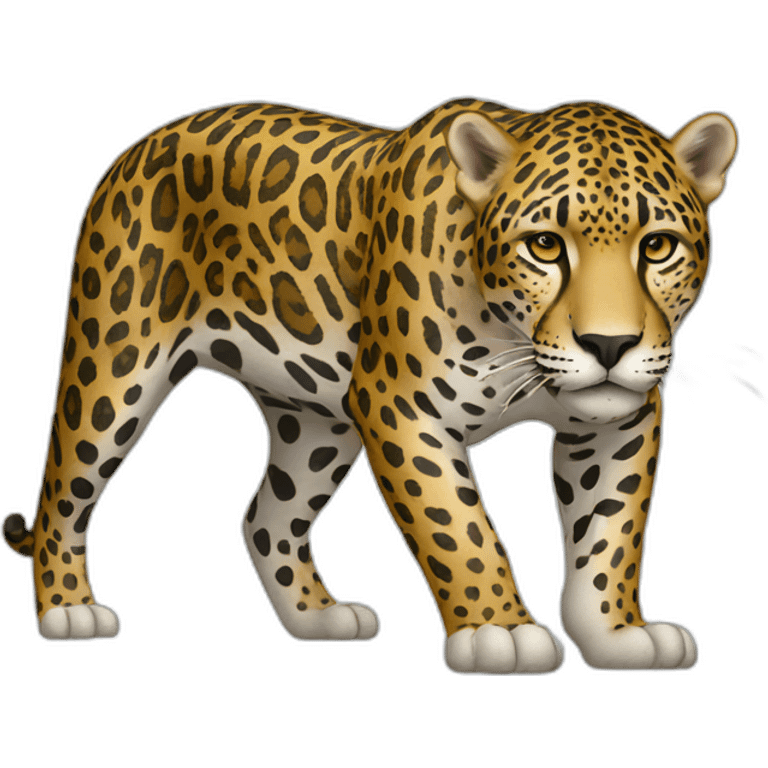 Jaguar full body standing emoji