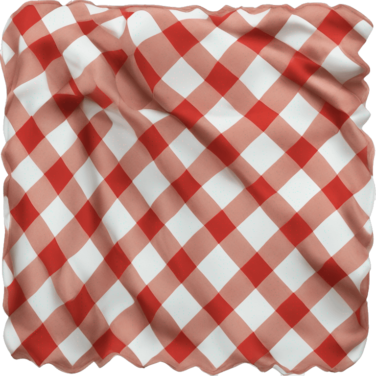 White red chequered folded over blanket emoji