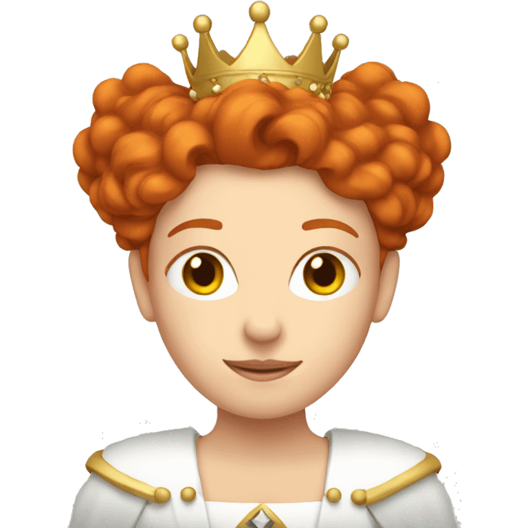 Redhead with crown emoji