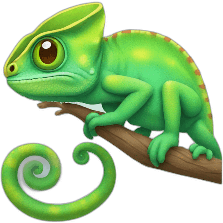 cute chameleon emoji