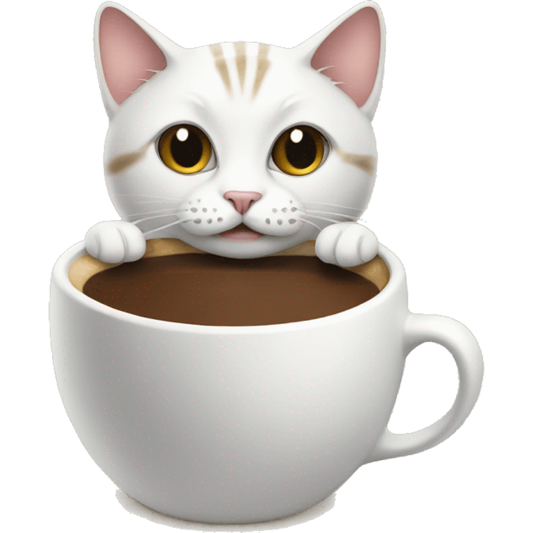 cat with coffee  emoji