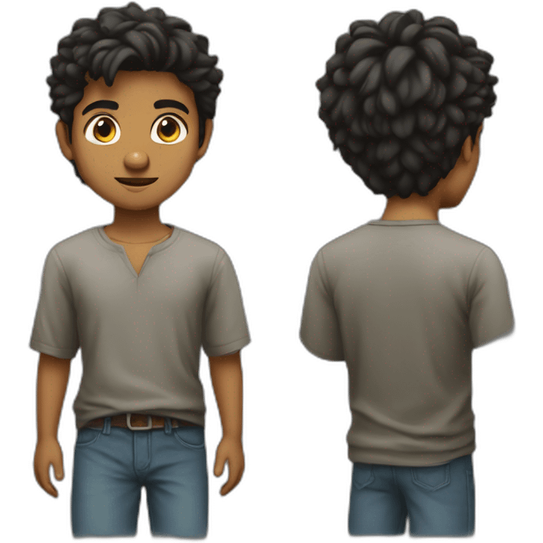 Young Vijay standing emoji