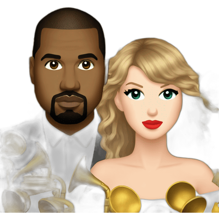 kanye grammys taylor swift emoji