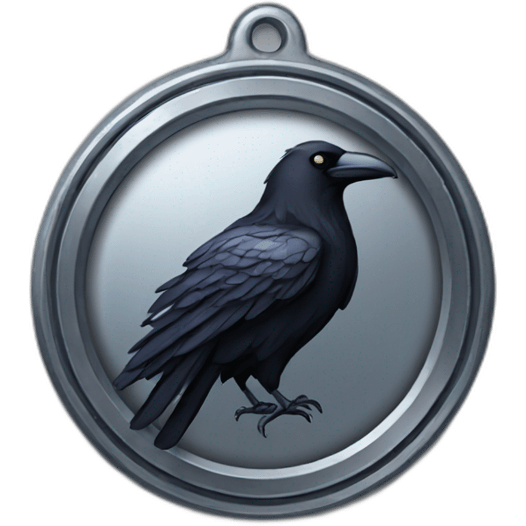 metal raven medal emoji