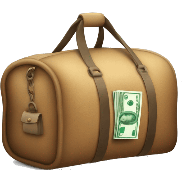 Money in a duffle bag emoji