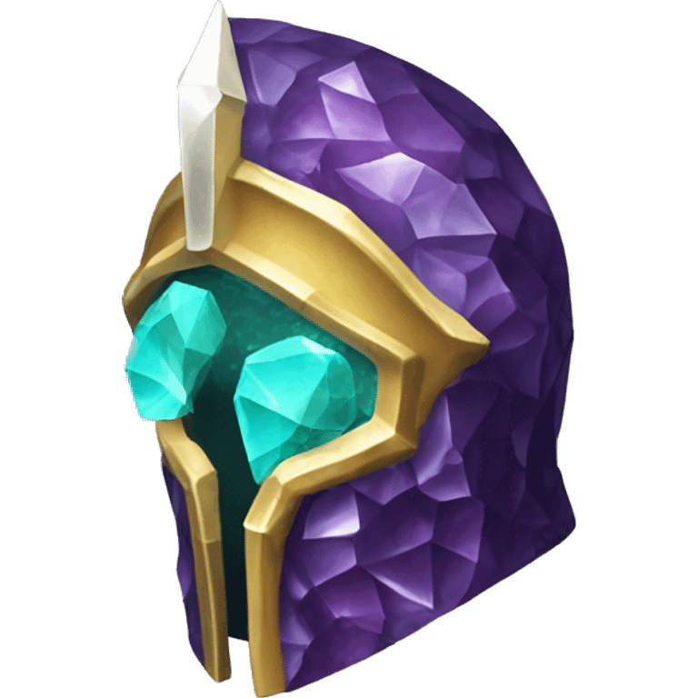 crystal geode knight helmet emoji