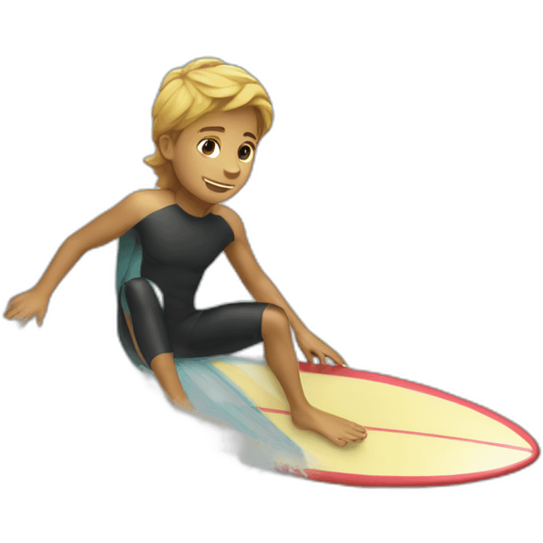 Surfing boy emoji