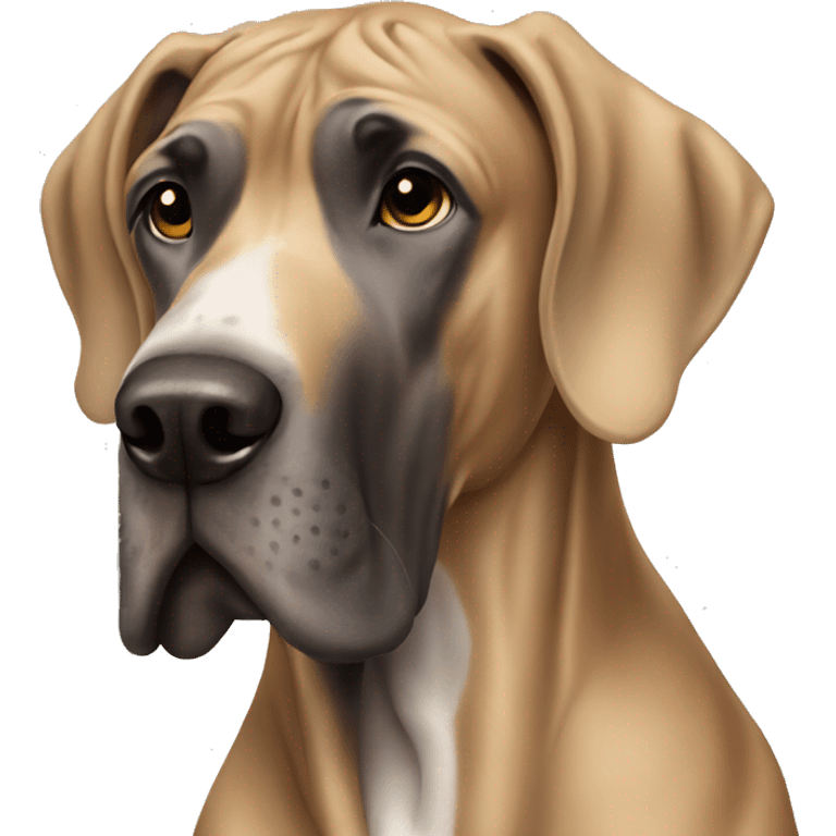 Tan Great Dane  emoji