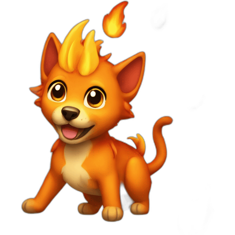 Fire pet emoji