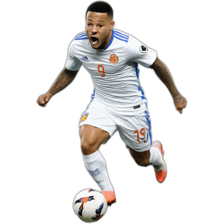 Memphis Depay Celebrating emoji