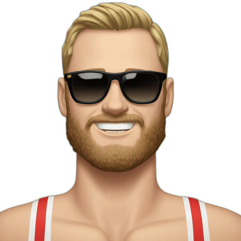 Jonathan Toews as beach bum with beard emoji