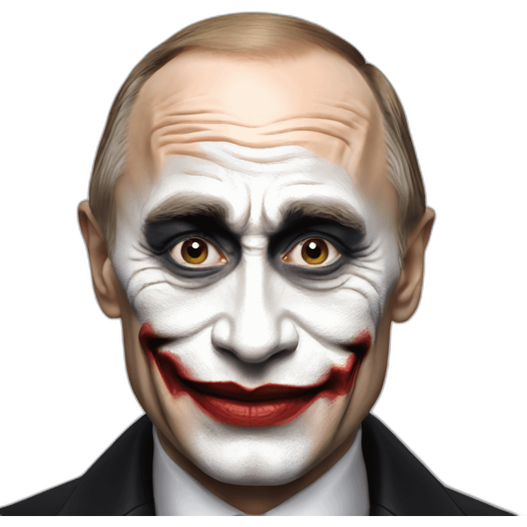 joker makeup vladimir putin emoji