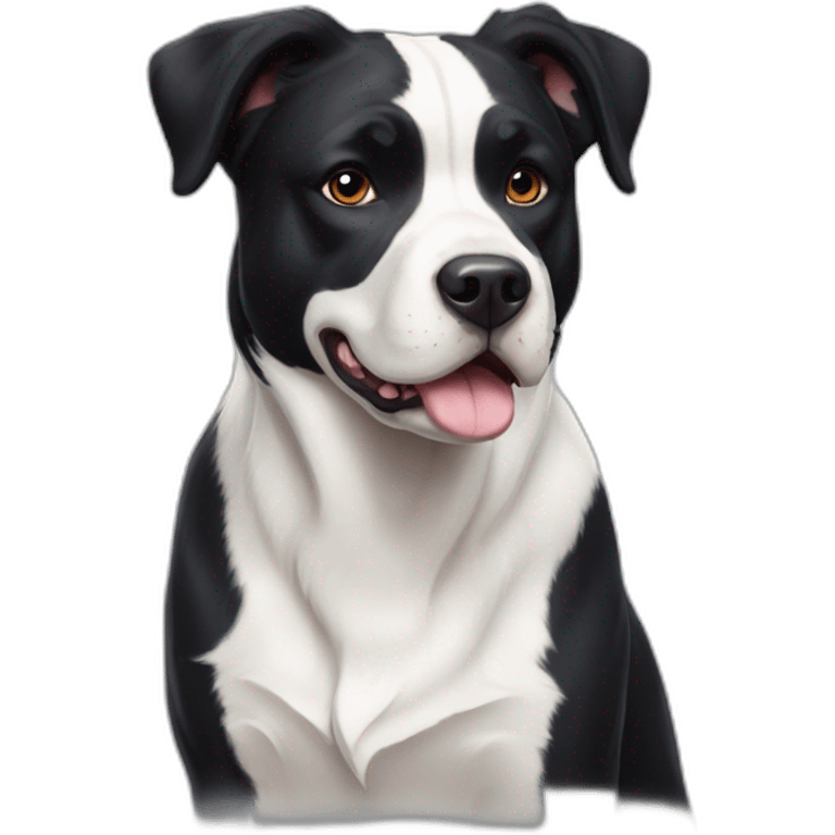 black-and-white-american-bulldog-border-collie emoji