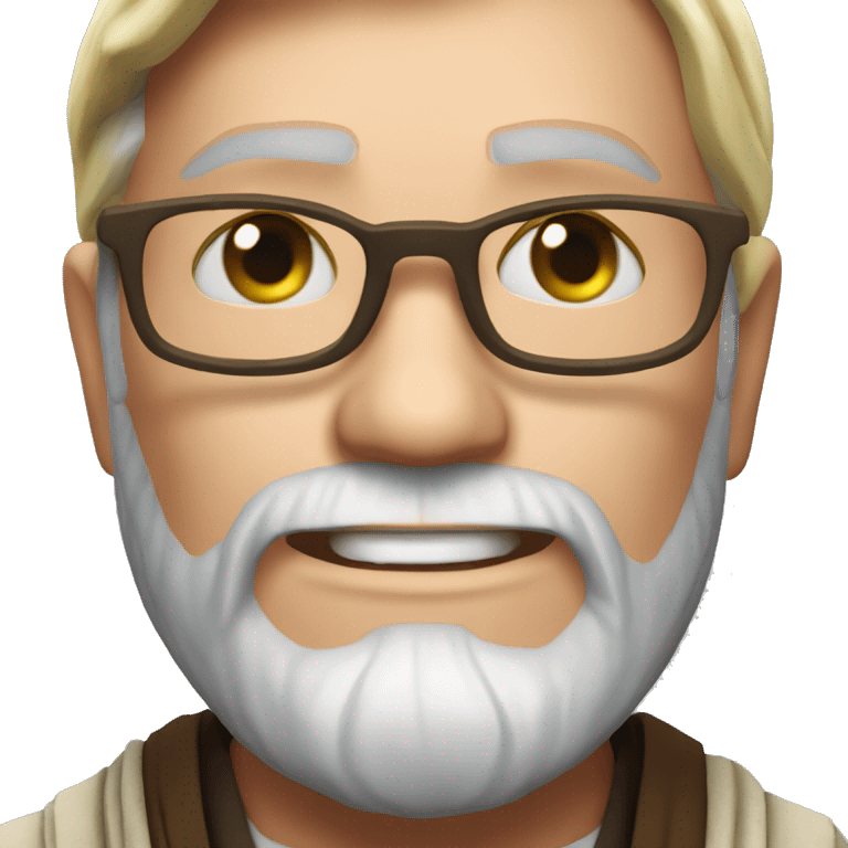 obi wan kinobi smile face with glasses hear face emoji