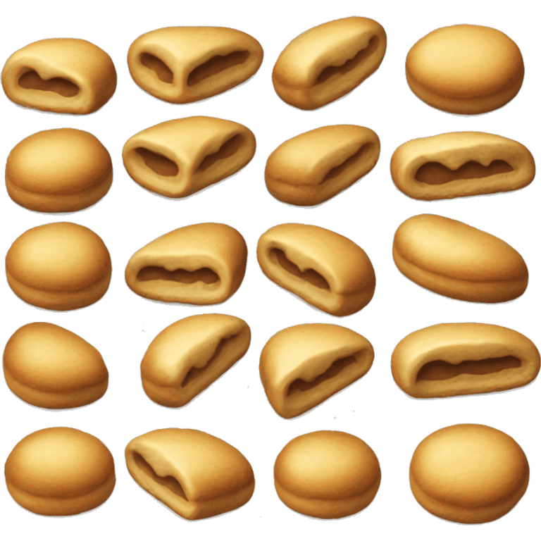 "Please create an emoji of a traditional farton pastry. The emoji should depict a long, thin, and slightly curved pastry with a golden-brown color, capturing its soft and slightly sweet texture. emoji